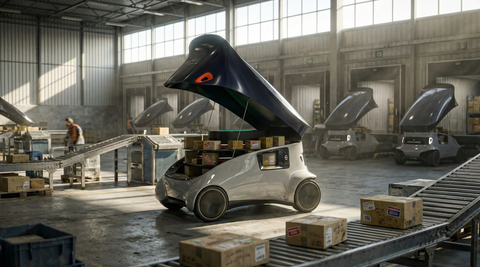 Autonomous delivery robotic transportation concept