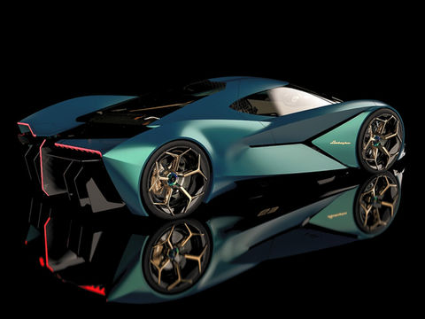 Futuristic three seat sport vehicle concept
