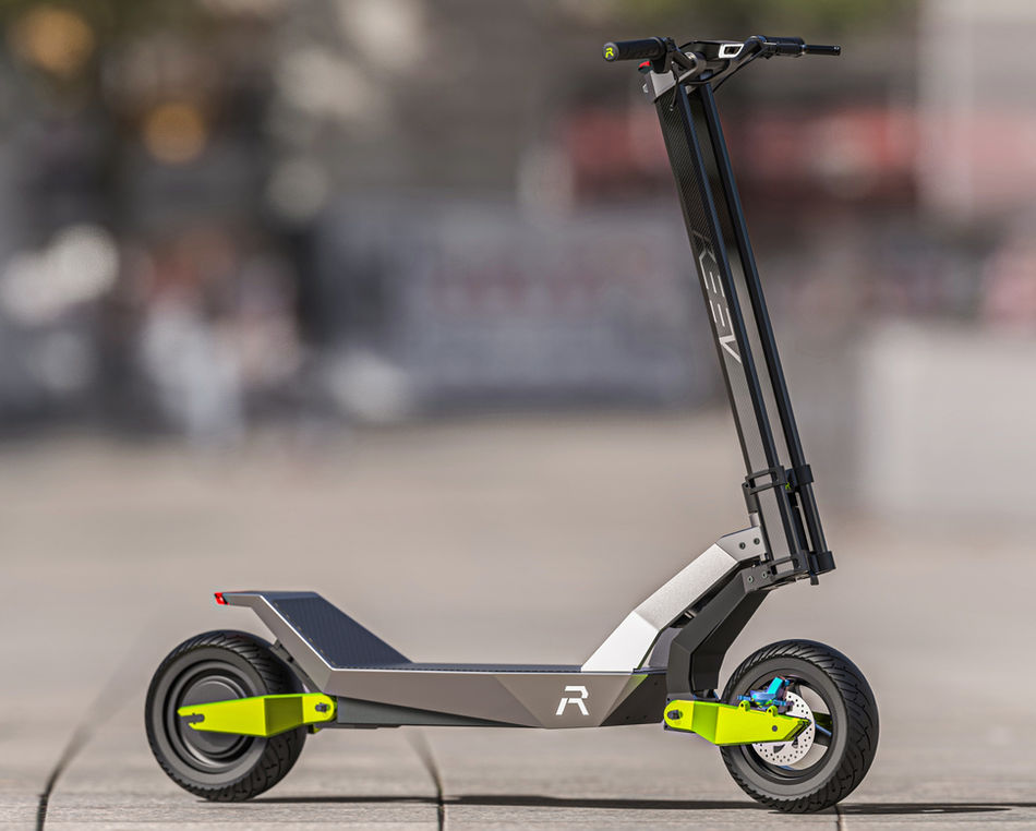 Futuristic bicycle and e scooter design concept